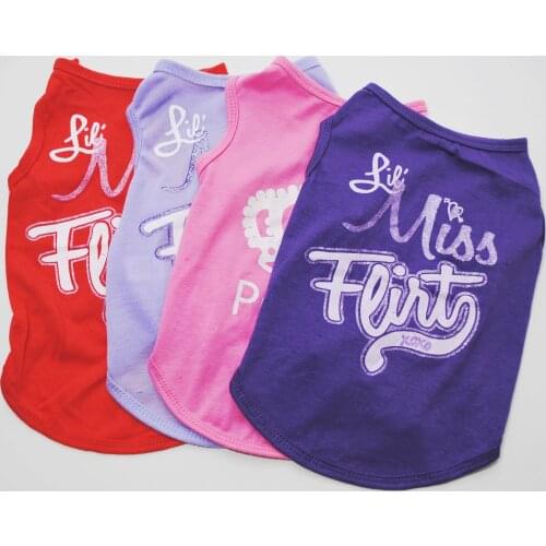 Suitable for Pet clothing summer cotton vest breathable beautiful crown pattern