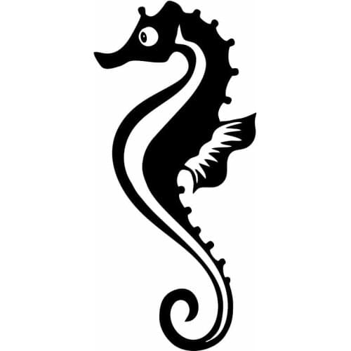 Fashion Seahorse Animal Pet Fish Auto Sticker Pvc Car Motorcycle Exterior Honda Lada Decal Customizable Colors 15cm*6.9cm