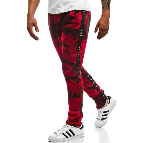 2019 New Summer 3 Color Mens Jogger Pants Camo Track Pants Casual Sports Joggers Gym Pants Size M-2XL