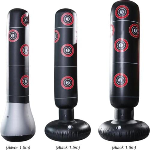 Inflatable Boxing Bag Training Pressure Relief Exercise Water Base Punching Standing Sandbag Fitness Body Building Equipment