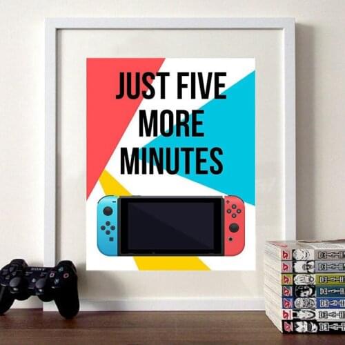 Japanese Game Controllers Wall Art Canvas Painting Posters Prints Video Game Boys Gamer Gift Picture for Gaming Room Decor