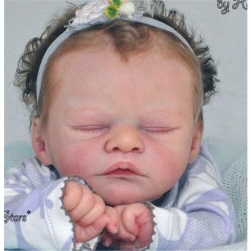 NPK 19Inch Reborn Doll Kit Jonah fresh color soft realistc DIY Kit with COA