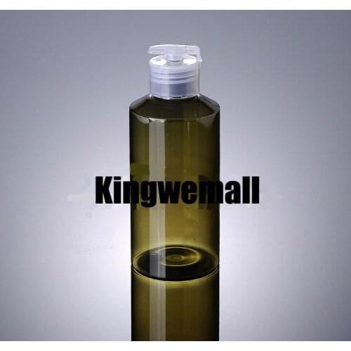 Wholesale 300pcs/lot Capacity 150ml Empty PET Green Lotion Bottle with Press Lids For Cosmetic Packaging XJI36