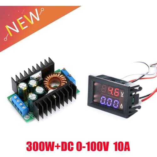 DC 9A 300W 150W Boost Converter Step Down Buck Converter Power module DC 0-100V 10A Digital Voltmeter Ammeter Dual Display