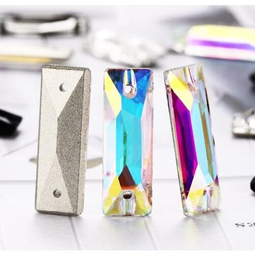 Transparent Glass Rhinestones Dress Bags Clothes Decoration Stones Flatback Arts And Crafts Strass Crystals AB Color