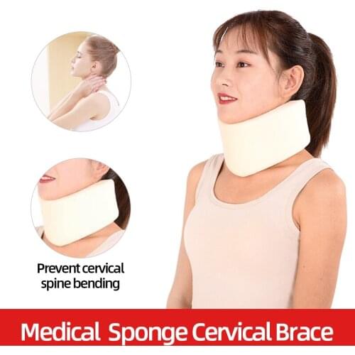 Adjustable Soft Foam Collar Neck Brace Support Shoulder Corrector Health Care Cervical Traction Device