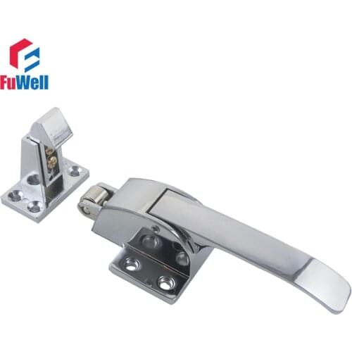 1pc Zinc Alloy Oven Door Handle Lock Spring Loaded Pull Handle Latch for Refrigerator Freezer