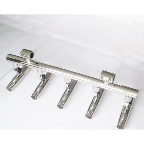 Marine Boat Multitube 5 Way Rod Holder Fishing Adjustable Tubes