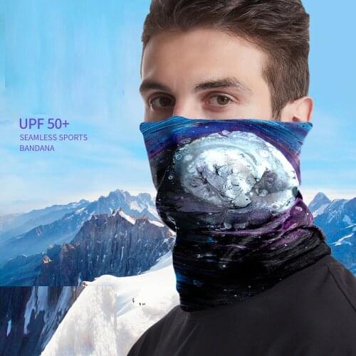 Sportswear Cool Men Cycling Fishing Skiing Motorcycle Riding Outdoor Neck Guard Mask Headscarf Face Mask Seamless Scarf Headband