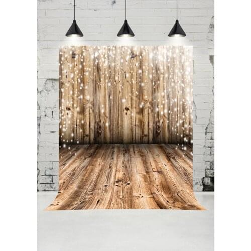 VinylBDS Christmas Snowflake Wood Wall Photography Backdrops Children Photo Studio Wooden Floor Backgrounds for Christmas Prop