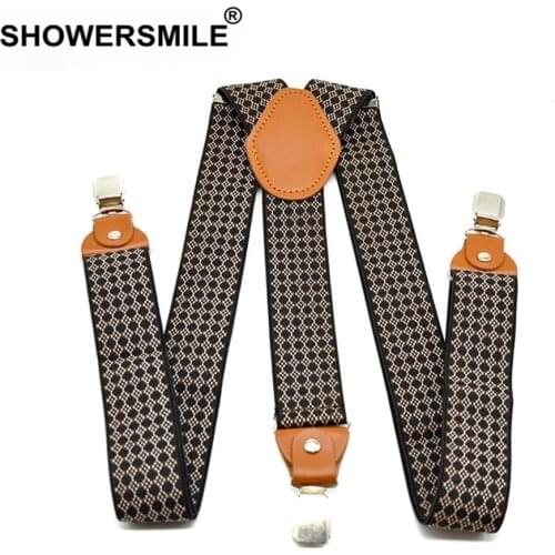 Vintage Suspenders Pants Men Polka Dot Male Trouser Belt Y Back Braces Male 3 Clips Pants Straps Adult Suspenders 120cm*3.5cm