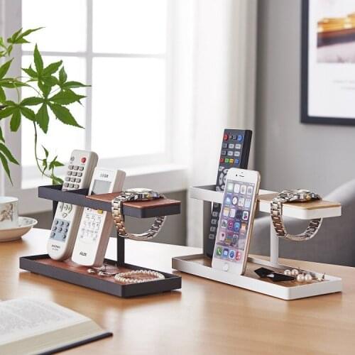 Japanese Iron Tabletop Storage Rack Household Tea Table Desk IPad Remote Control Finishing Rack