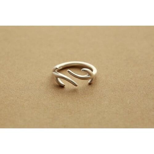 Cute pussy Adjustable Cat Ring Lovely Cat Tail Rings Simple Animal Kitty Rings for women Ladies Wedding lucky blessing jewelry