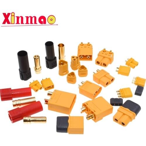 1set XT60 XT30 XT60H XT30U XT90 T MR30 Plug Connector Male Female RC Quadcopter FPV Racing Drone batería Lipo