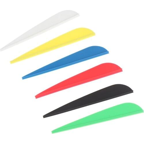 12pcs Arrow Feather Rubber 3 Inch Feather DIY Arrow Vanes Archery Hunting Shooting Accessories