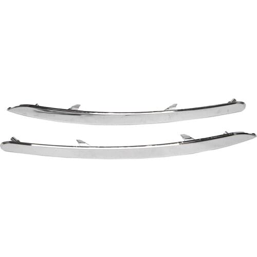 2Pcs Mirror Chrome Front Bumper Fog Light Lamp Eyelid Eyeliner Trim Cover Garnish for Kia Sportage R 2011-2015
