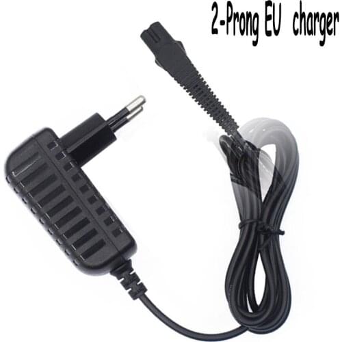 2-Prong EU plug shaver charger for Braun BRAUN Z20 190 Z30 Z40 Z50 790CC 350 2675 9565 9566 9581 9585 9591 9781