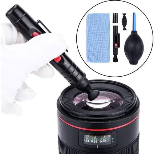 3 in 1 Portable Camera Cleaning Kit Dust Pen/Blower/Cloth for LCD Screen VCR
