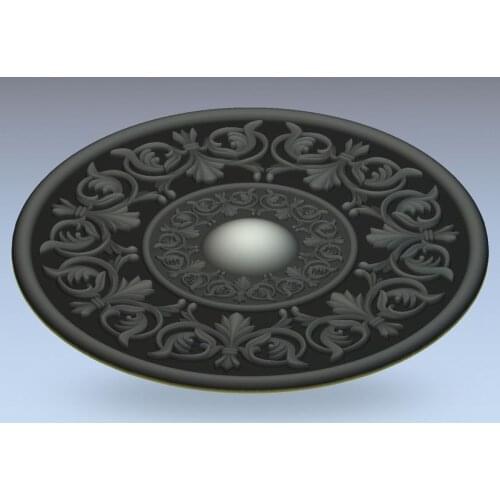 3d model relief for cnc in STL file format rosette_18