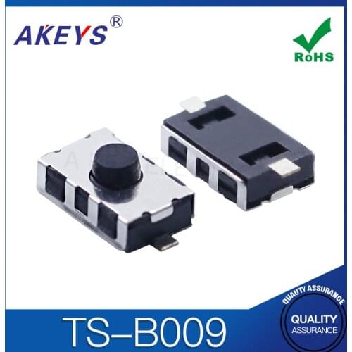 50PCS TS-B009 3.8*6 Tact switch SMD/SMT 2 pin copper blue head mini touch switch