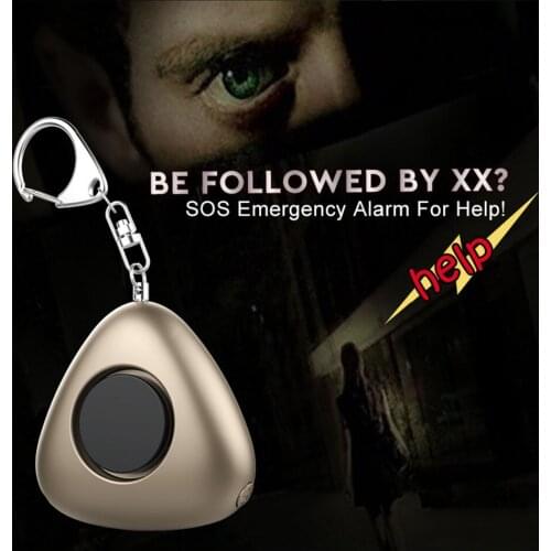 AF-9200 Self Defense Supplies Mini Personal Safety Emergency Panic Keychain Anti-rape Anti-wolf Alarm for Elderly Kids Women