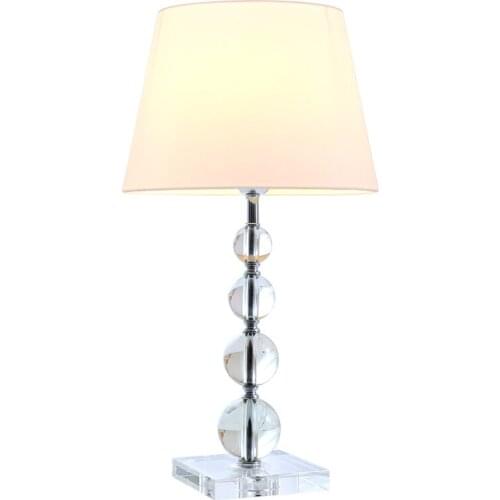 Asahi Desk Lamp Bedroom Bedside Concise European Crystal A Living Room Decoration Desk Lamp Originality Cozy Fabric Art Northern