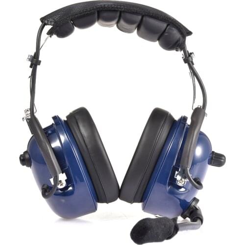 Aviation Pilot Headset Wire And Wireless Headphone Noise Reduction GA Dual Plugs MP3 Music Input With Microphone And Ear Seals