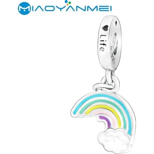 925 Sterling Silver Beads The Colorful Surf Dangle Charm Fit Original Pandora Bracelets Gentle Women DIY Fashion Jewelry Gift