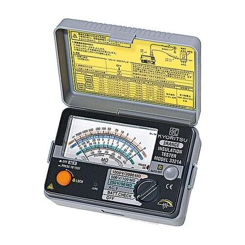 Fast arrival KYORITSU 3322A Analogue Insulation Tester 3 ranges 125V/250V/500V