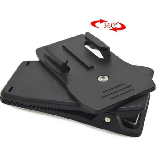 For Gopro9 Action Camera Multifunctional Backpack Clip 360° Rotary Clip Mount for GoPro Hero 8 7 6 5 4 Camera