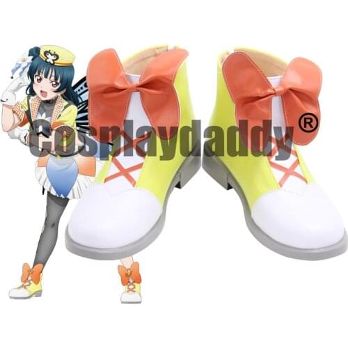 Love Live! Aqours Yoshiko Tsushima You Watanabe Riko Sakurauchi Mari Ohara Mitaiken HORIZON Ver. Cosplay Shoes Boots X002