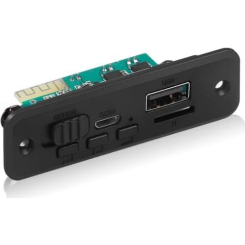 Bluetooth 5.0 MP3 Player Decoder Board DC 5V 6W Amplifier Hands-free Car FM Radio Module Support FM TF USB AUX Recorders