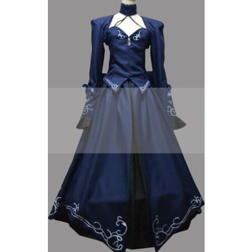 Customize Fate/stay night Saber Alter Black Saber Cosplay Costume Dress Outfit