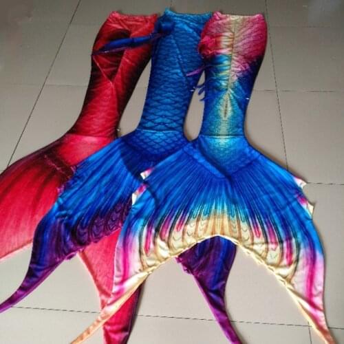 Mermaid Tail for Swimming Swimsuit Tail and Fins Mermaid Tails With Monofin for Adult Kids Swimmable Cosplay Costumes Customized