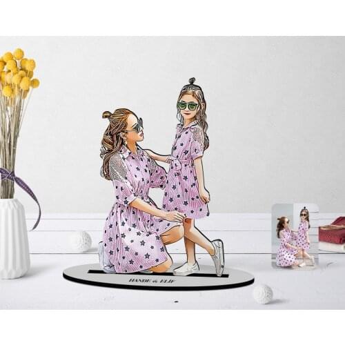 Gift Personalized Keychain Full Size Caricature Wooden Trinket Cartoon mothers day fathers day valentines day Keychain Turkey