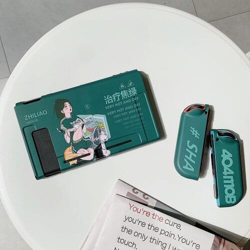 Hot Summer Holiday Girl Female Otaku Gamepad Switch Protective Case For Nintendo Switch And Lite Cover
