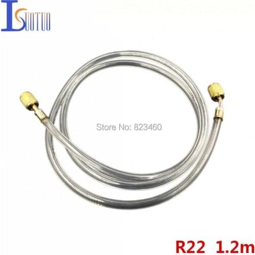 R22 Refrigerator Transparent High Pressure Freon Pipe Adding Liquid Pipe Air Conditioning Snow Tube Refrigerator Parts
