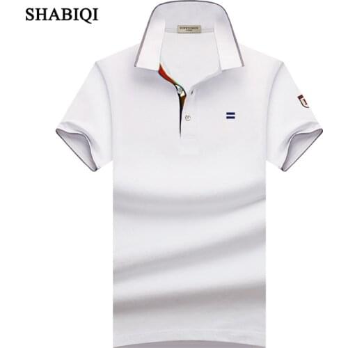 SHABIQI New Classic Mens Polo ShirtsShort sleeve autumn Mens Shirt Brands Camisa Polo Masculina Plus Size 6XL 7XL 8XL 9XL 10XL
