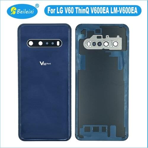For LG V60 ThinQ V600EA LM-V600EA Battery Back Cover Glass House Protective Replacement Durable Back Cover