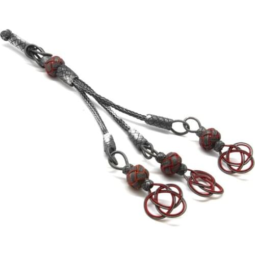 Tesbihane Red-Tumbled Color 1000 Sterling Silver pcs set Kazaz Tassel