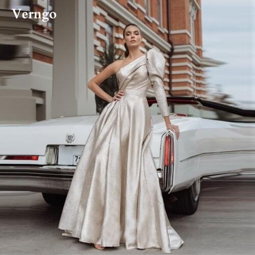 Verngo Womens One Shoulder Evening Dresses