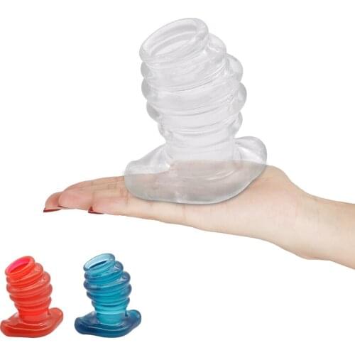 Screw Anal Dilator Hollow Butt Plug Silicone Vaginal Speculum Sex Toys Prostate Massager Anus Expander Intimate Goods For Unisex