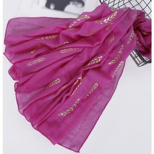 Womens Mercerized Cotton Thin Scarves Hijab Muslim Turban Long Shawl Headscarf Shimmer Gold Wheat Islamic Modesty Wrap 180x70cm