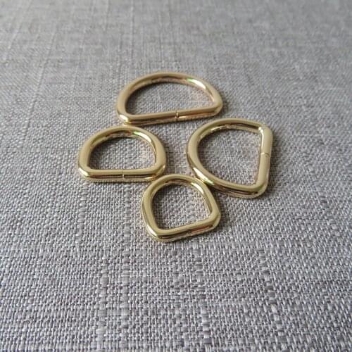 100 pcs 15mm 20mm 25mm 32mm metal clasp D rings belt strap buckle for backpack bag pet dog collar leash harness sewing accessory