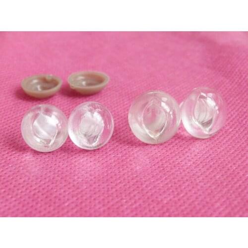 12mm/14mm full clear plastic new animal clear toy cat eyes safety eyes &soft washer-100pcs-500pccs option