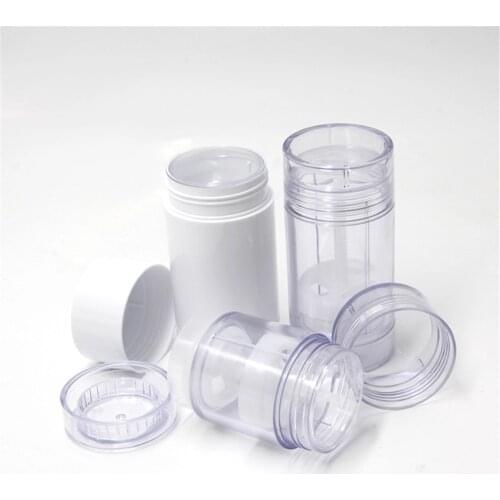 Freeship 12pcs 30ml Round Bottom Filling Stick Deodorant Container Empty Reusable Deodorant Bottles Clear Twist Up Stick Tube