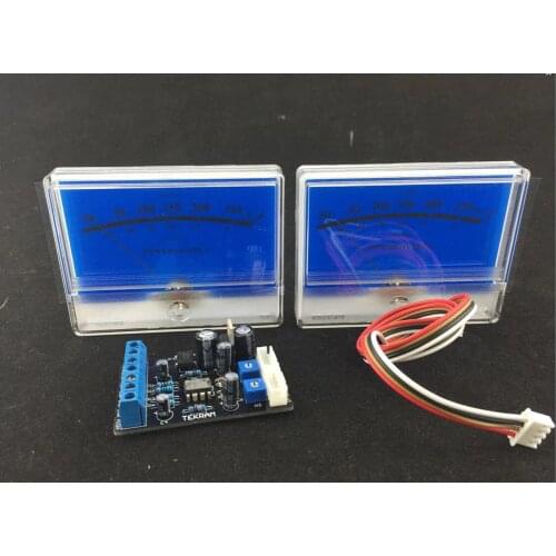 2PCS hifi Amplifier VU meter DB level Header Lamp indicator Peak+1PC Drive board