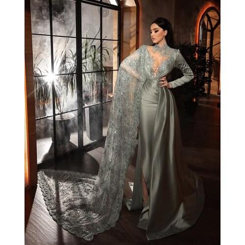 2020 Elegant Party Dress Sequins With Mermaid Applique Halter Red Carpet Evening Dress