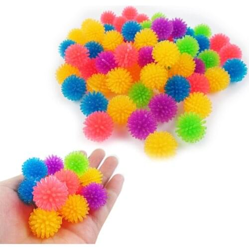 30Pcs/lot 2cm TPR Pet Cat Toys Arbutus Ball Toys For Cat Kitten Squeezes Thorn Ball Chewing Toy Cats Pet Supplies