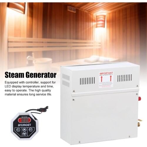 4.5KW 220V Steam Generator Shower Sauna Steam Bath Heater for Home Sauna SPA Bathroom Shelf Rack Bathroom Accessories Sets